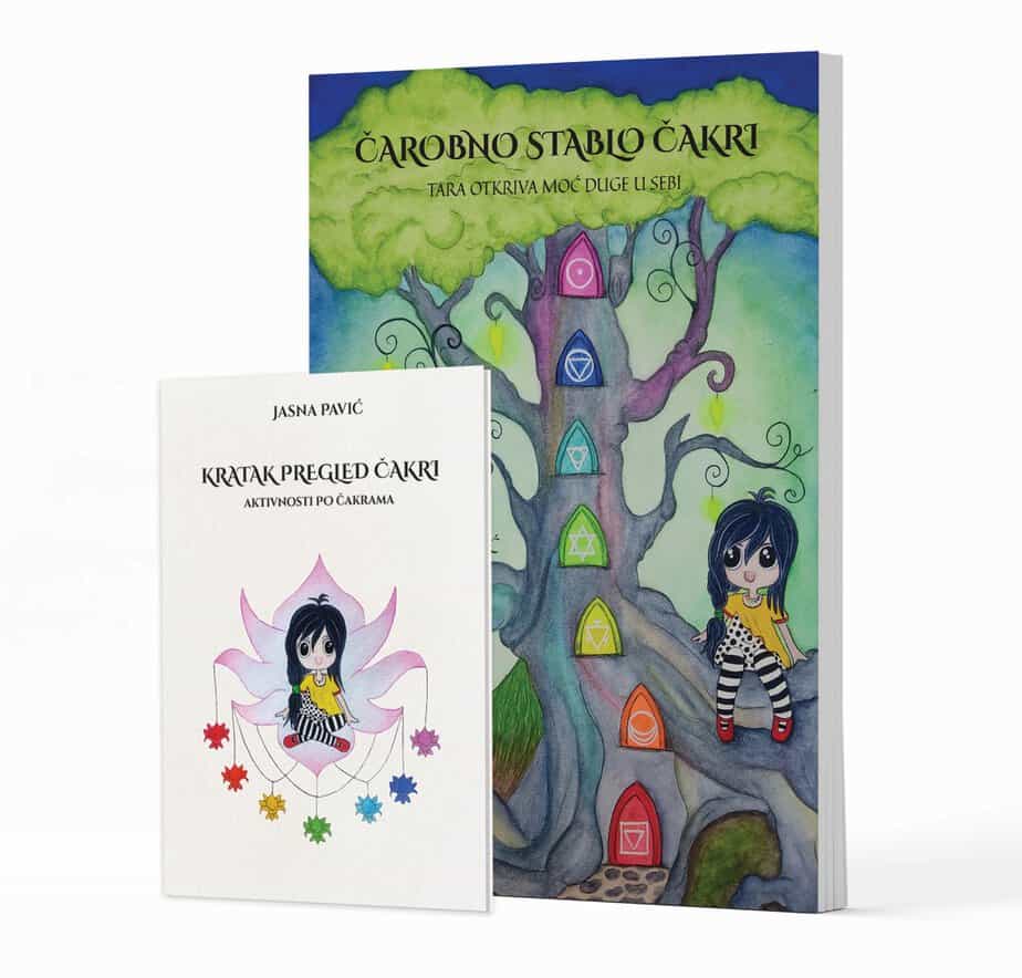 Mockup Slikovncia Čarobno stablo čakri i knjizica s aktivnostima