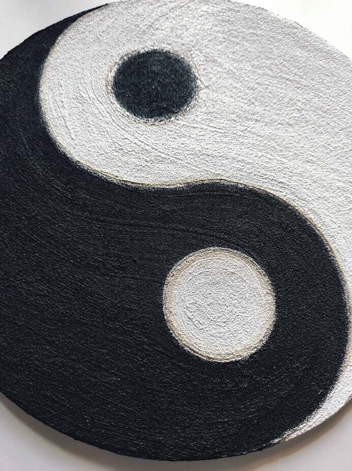 yin yang close up