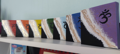 7-chakras-on-small-canvases