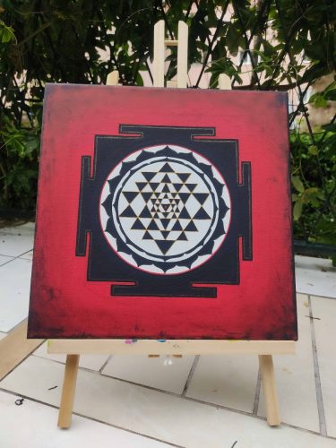 Sri Yantra-Red